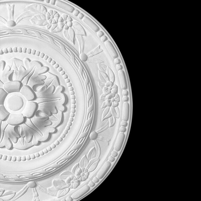 R385S Bead and Real Floral Ceiling Rose Solid - Image 3